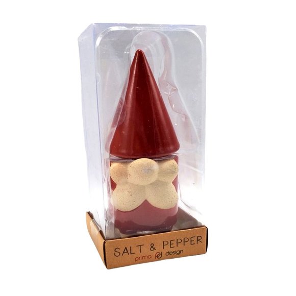 NEW Gnome Stackable Ceramic Salt & Pepper Shaker Set Prima Design Boxed - Picture 2 of 7